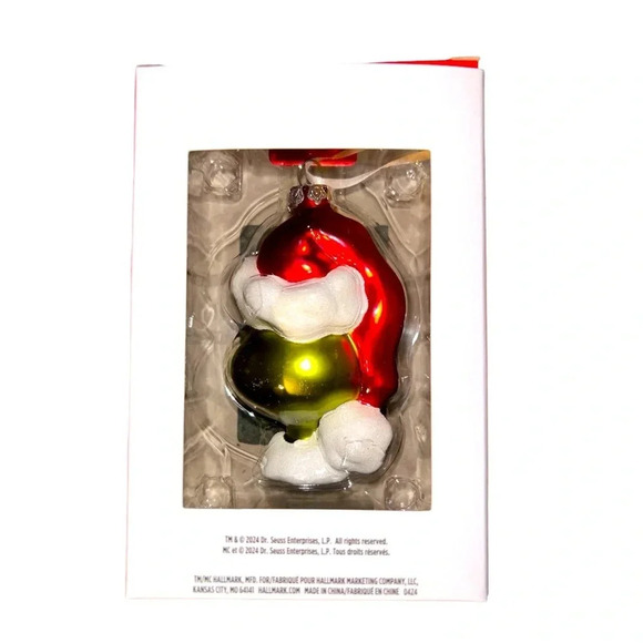 Hallmark x The Grinch - Blown Glass  Ornament- BNIB 🎄 - Picture 3 of 5